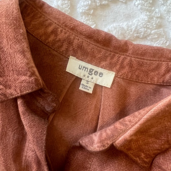 Rust Button-Up Shirt - Picture 3 of 3